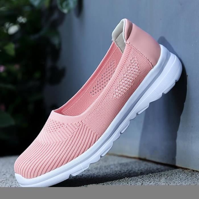 Mocassin Femme En Cuir - Talon Bas Compensé - Style Décontracté - Confortable Pour Travail Ou Loisirs