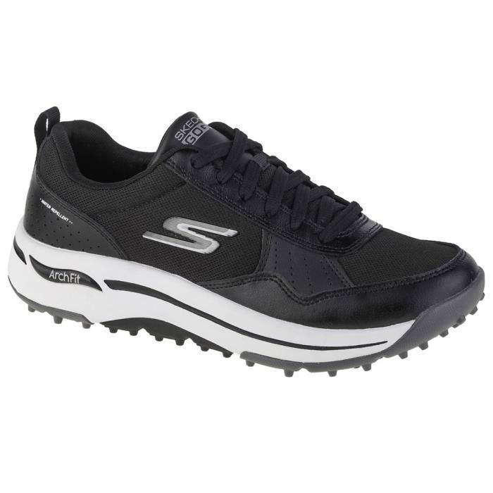 chaussures de golf pour homme skechers go golf arch fit noir - confortables et élégantes