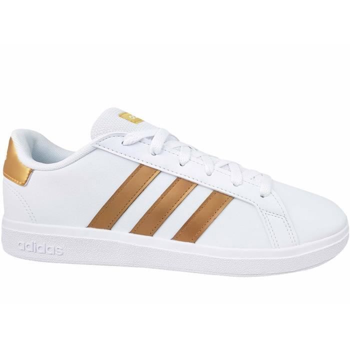 Basket-ball - ADIDAS - Grand Court 20 K - Blanc - Mixte/Enfant - Indoor Basket-ball - ADIDAS - Grand Court 20 K - Blanc - Mixte/Enfant - Indoor