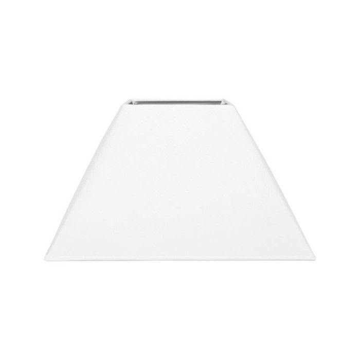 Abat-jour - Carré - Blanc - Pour lampe - Base 32 5 cm - Culot E27 avec réducteur Abat-jour - Carré - Blanc - Pour lampe - Base 32 5 cm - Culot E27 avec réducteur