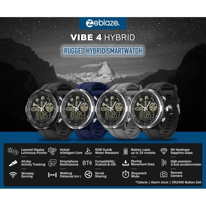 zeblaze vibe 4 hybrid smartwatch