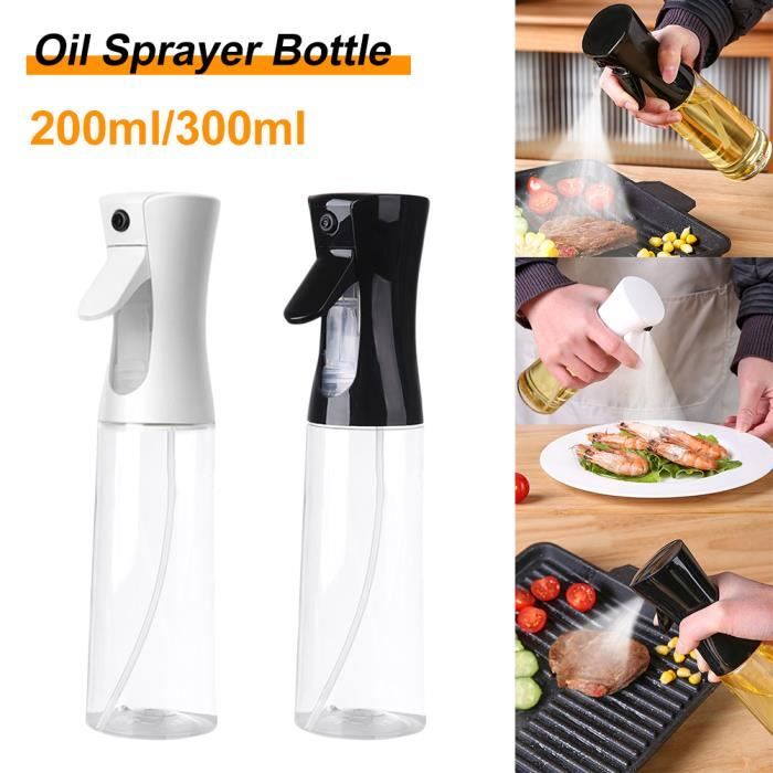 Contrôle Huile Santé Mizikuu 2 PCS , 200ml Spray Huile Cuisine Pulvérisateur D'huile Avec Brosse Bouteille Huile D'olive Pour La Cuisson, BBQ, Four, Barbecue, Salade Vaporisateur Huile