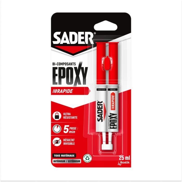 SADER Colle époxy rapide - 25 ml