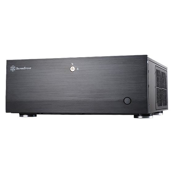 SilverStone SST-GD07B - Grandia Boîtier PC HTPC ATX, Haute performance du flux d'air silencieux, noir
