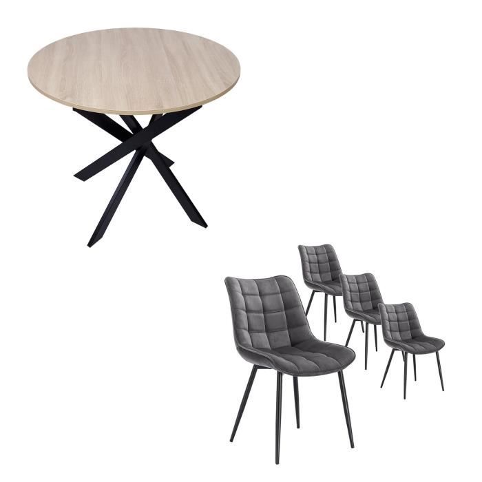 ensemble meubles, lot de 4 chaises de salle à manger, chaise tapissée, chaises, table manger, rf2661