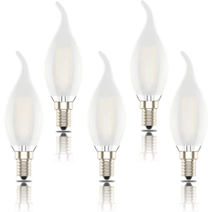 Lot De 10 Ampoules Apollo 40W 230V - Modèles Clair, Mat, Bougie - Marque Philips