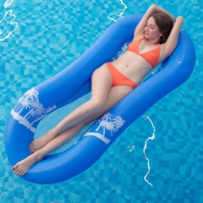 Lot De 2 Bouee Piscine Adulte, Chaise Longue Multifonctionnelle 4