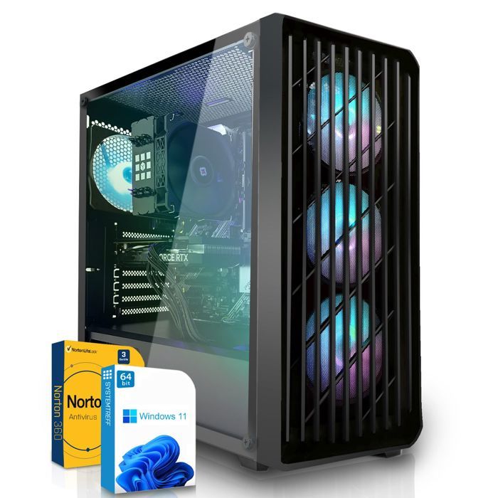 PC Gamer – AMD Ryzen 5 5600G – AMD Radeon RX Vega7 – 16Go RAM – 512Go M.2 NVMe- Windows 11 – WiFi-75