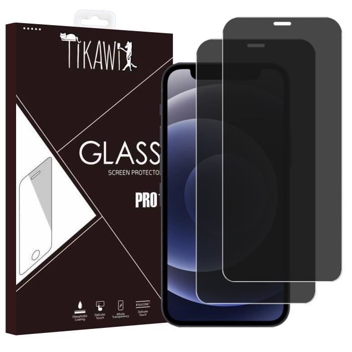 Pokolan – Lot De 3 Protections Écran Verre Trempé Mat Anti-espion Pour IPhone 12 Pro – Anti-reflets, 9H