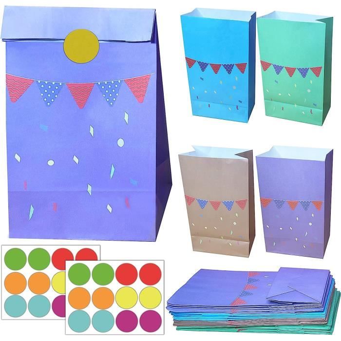 Idena 60058 Sacs En Papier Kraft 20 Pièces - 12x5x15 Cm - Sacs Cadeaux Pour Bricolage Et Fêtes