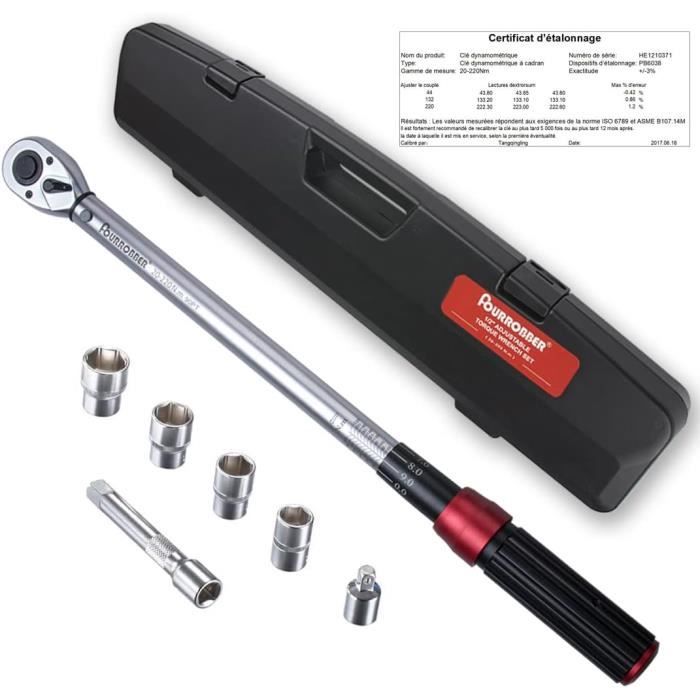 Huucozn Clé D'Extension Décalée 1/4" 3/8" 1/2" – Rallonge Offset Ultra-Puissante Pour Mécano