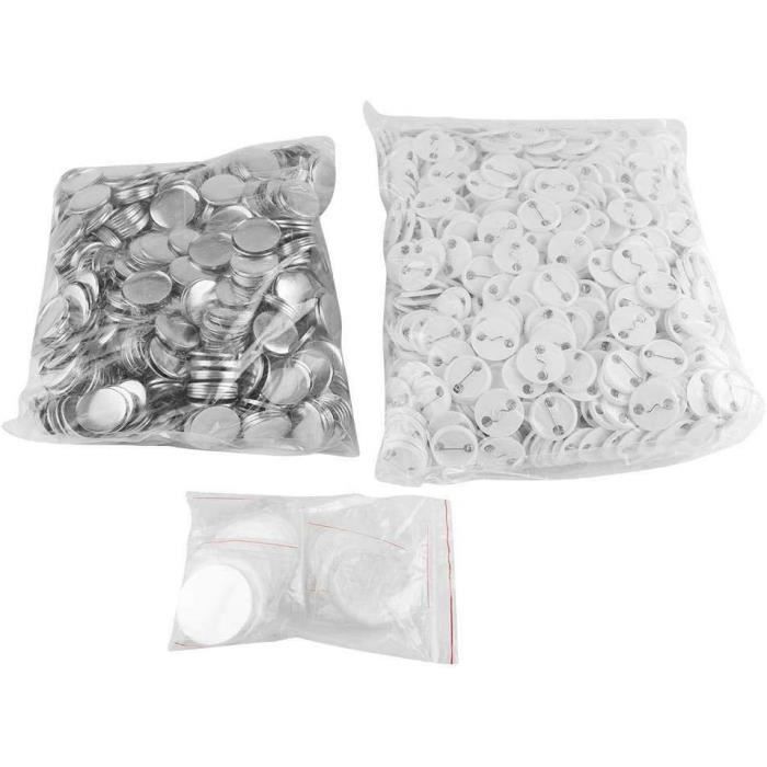 Boutons Magnétiques En Caoutchouc Souple - Lot De 100, Diamètre 32 Mm, Pour Badges Et Créations DIY