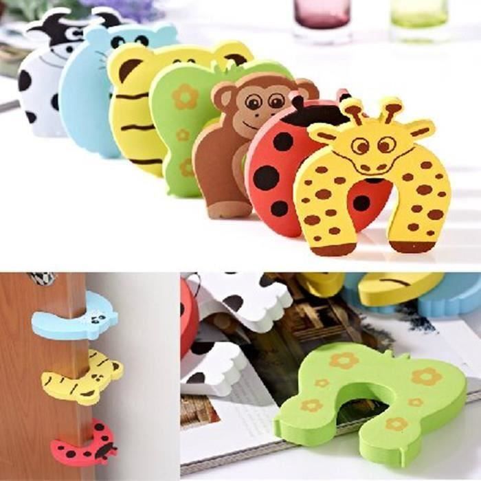 6 Cales Porte Bébé Fousenuk - Protection Anti-pince-doigts En Mousse EVA Pour Enfants
