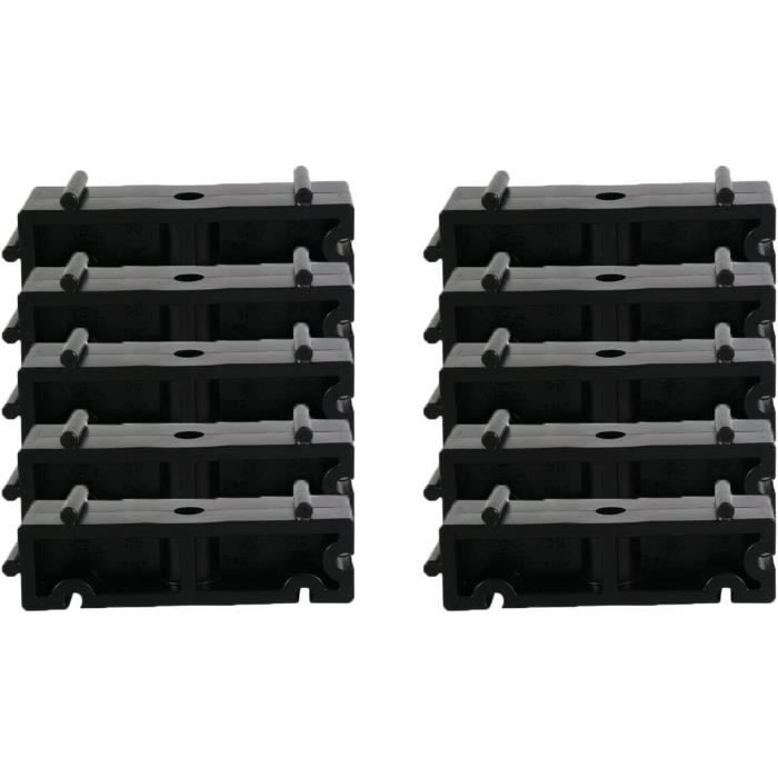 Entretoise/coque De Support Pour Batterie Lithium - Support Plastique De Fixation, Noir, Pour Packs Batterie