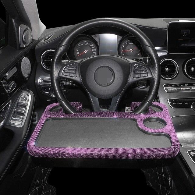 Table Voiture Siège Arrière NEWFUN - Avec Porte-boissons, Support Téléphone, Réglable - 5