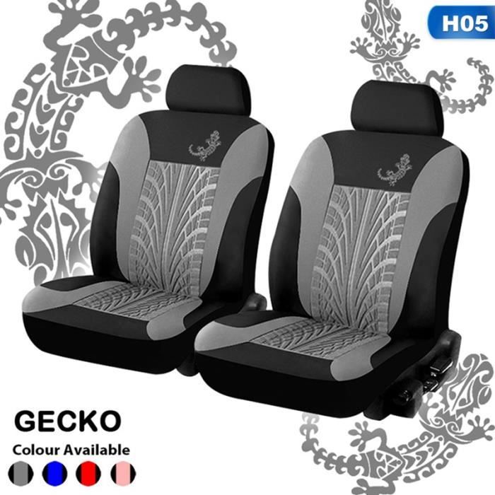 COUVRE SIEGE,2pcs Front Black--Housses Universelles De Siège De Voiture En Cuir PU, Couvre Siège