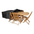 Housse de table de jardin - INNOV AXE - 240 x 130 x 60 cm - Polyester - Noir-1