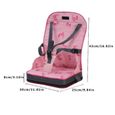 HG33393-Coussin Chaise Haute Réhausseur Confortable Coussin de chaise haute bebe universelle Avec Harnais Sécurité pour Bébé Siège-1