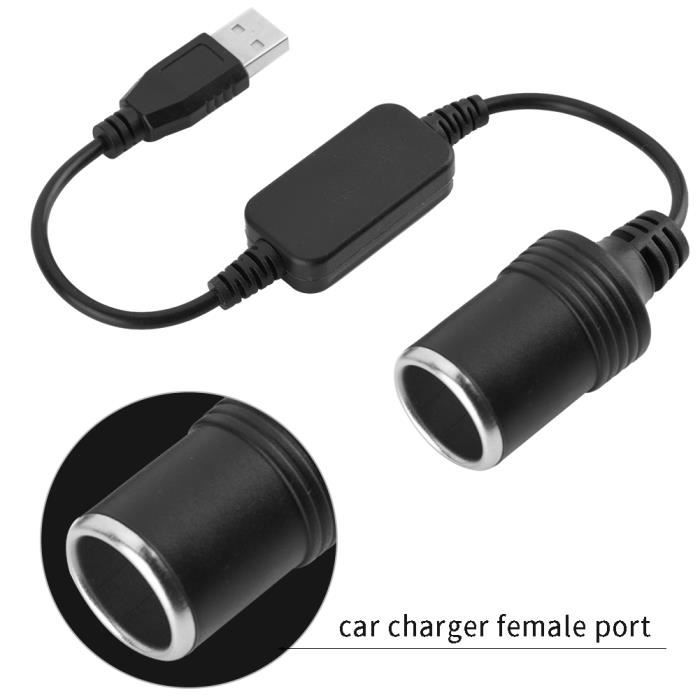 Garosa Prise USB pour voiture Prise de port USB de voiture Câble  d'extension flexible Adaptateur de charge pour tableau de bord - Cdiscount  Auto