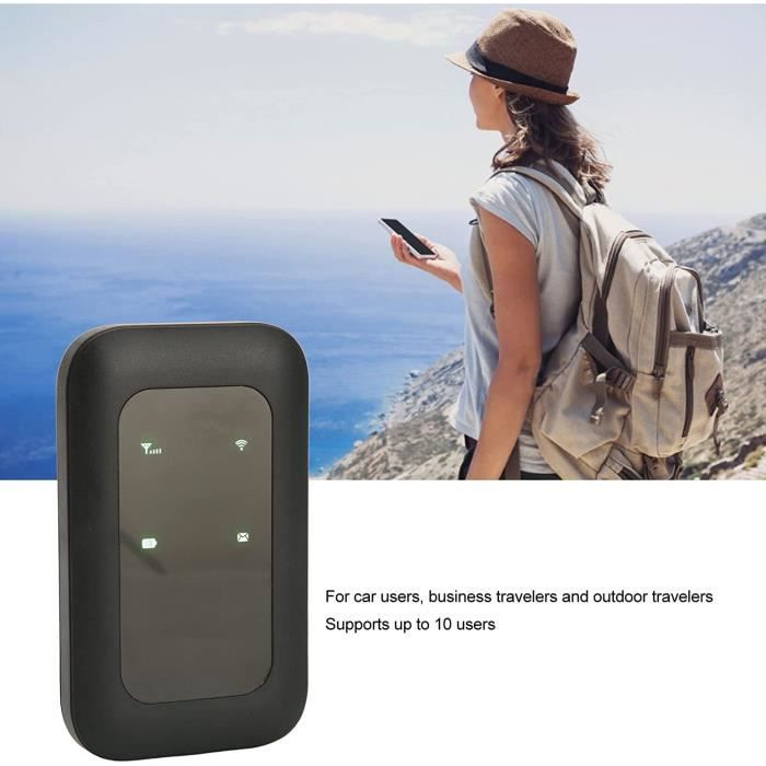 Routeur 4G LTE Portable Avec Carte SIM - Hotspot WiFi Jusqu'à 30 Appareils - Antenne Intégrée