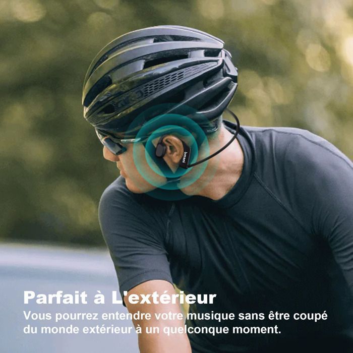 BMANI Casque à Conduction Osseuse Écouteur Bluetooth 5.2 sans Fil Micro  Intégré 8h d'Autonomie IPX5 Étanche Pour Sports - Cdiscount TV Son Photo