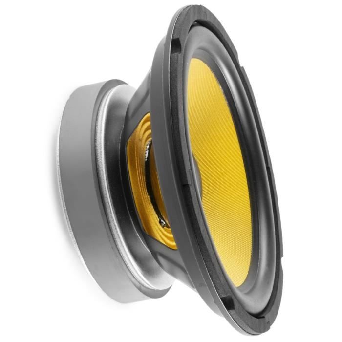 FENTON WK20 Altavoz Woofer de 20 cm / 8 Pulgadas, con Cono Kevlar, 500 Vatios, 250 Vatios RMS, Impedancia 8 Ohmios, Recambio Altavoz Coche, Repuesto Woofer para Altavoz Hi-Fi