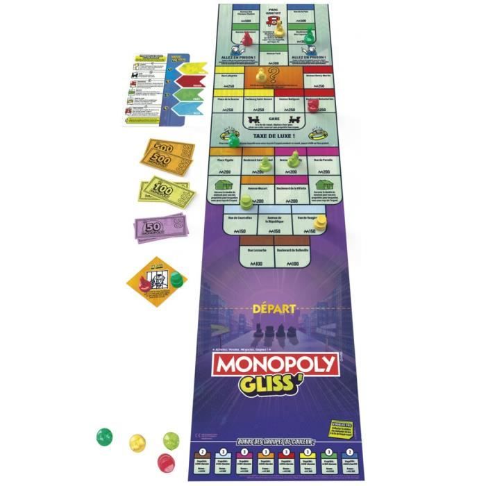 Monopoly Rue de la soif, jeu de groupe, jeu à boire Monopoly officiel pour adultes, à partir de 18 ans - version française
