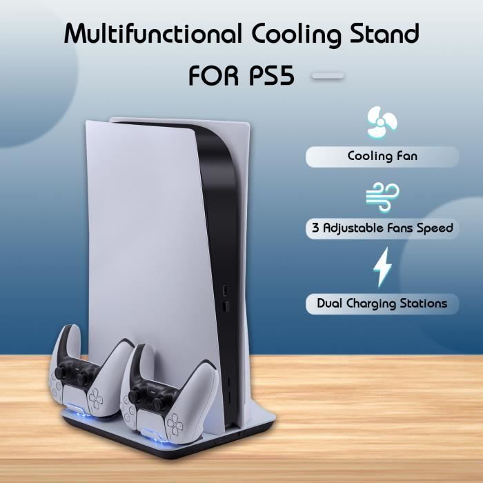 Base De Refroidissement Pour PS5 Entièrement Compatible Avec La Version  Lecteur Optique Support De Radiateur Support