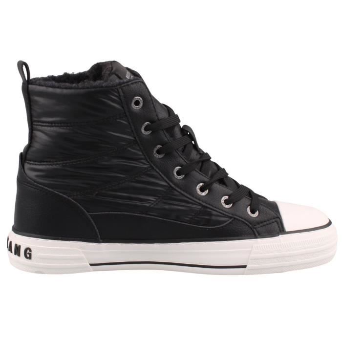Basket mustang femme noir outlet