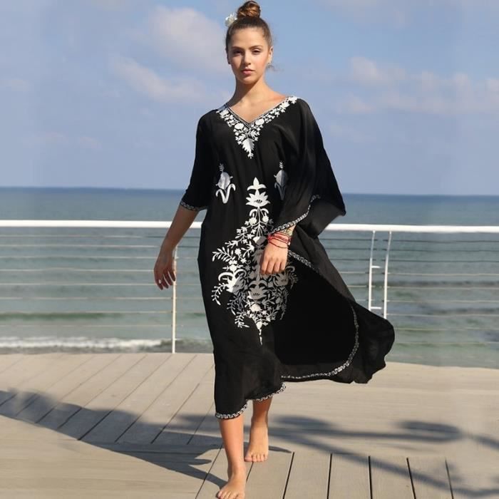 Caftan plage hotsell noir