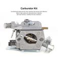 Carburateur Kit de remplacement de carburateur adapté pour les pièces de tronçonneuse Walbro 42cc-2