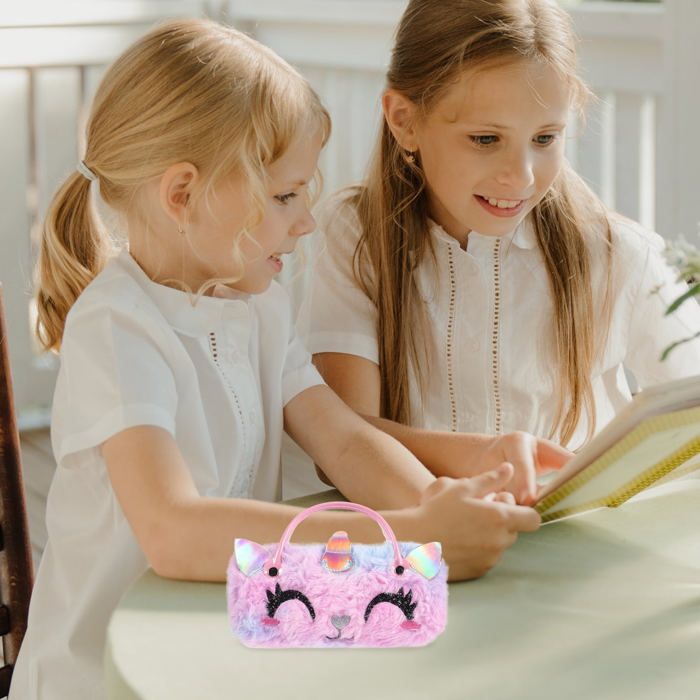 Étui à lunettes licorne mignon porte-lunettes filles lunettes de