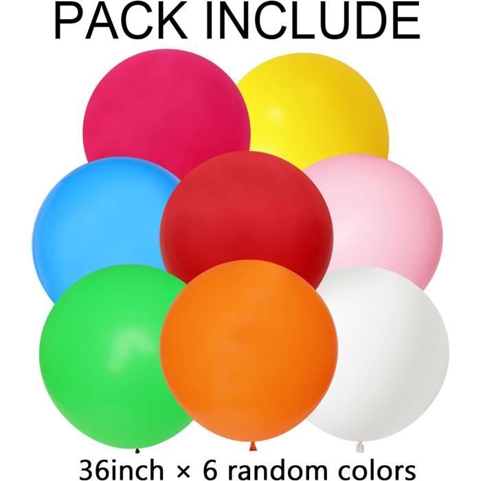 Ballon Géant Gonflable,Ballon Couleur Pastel,Ballon Multicolore  Anniversaire,Ballon Gonflable Anniversaire,Ballons Colorés,Latex  Ballon,Ballon de