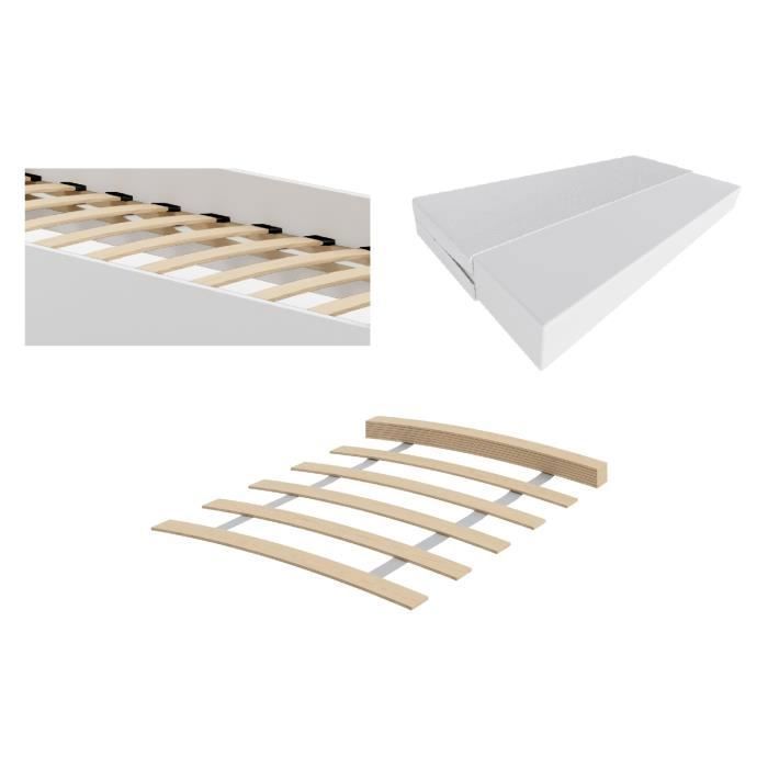 Lit Tipi Helsingborg pour enfants 140 x 70 cm naturel [en.casa