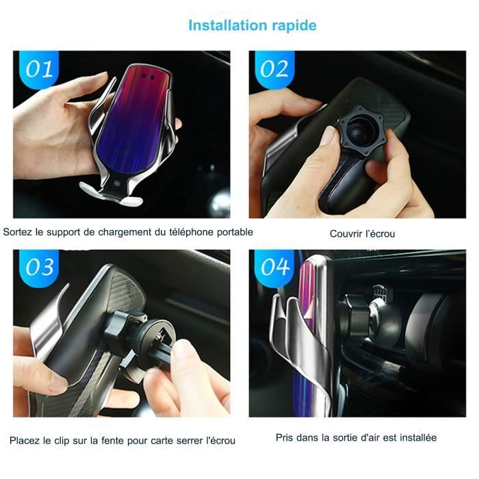 15W Qi Chargeur Induction Voiture Support Téléphone Pour Hyundai