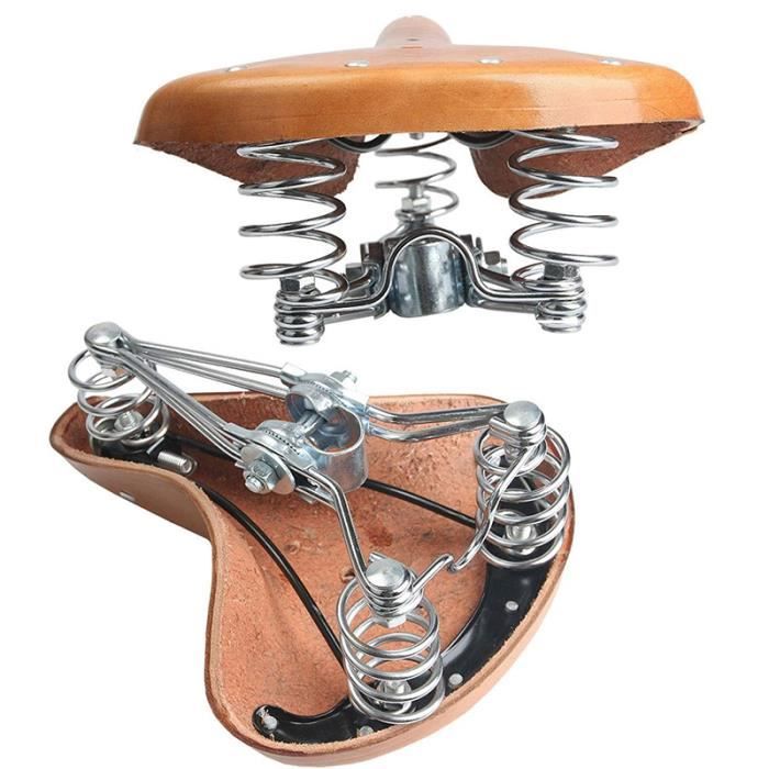 ROCKBROS Selle de vélo vintage, étanche, confortable pour homme et femme, remplacement classique Lite adaptée pour le cyclisme de ville