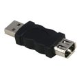 Firewire IEEE 1394 6 Pin F Adaptateur USB M Convertisseur ORDINATEUR HA7-3