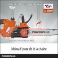 Powerplus Dual Power Tronçonneuse à Batterie POWDPG7570 - 20 V, Guide de 300 mm, sans Batterie ni Chargeur-3
