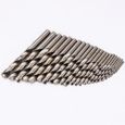 10 Forets Hélicoïdaux 2mm - Acier Haute Vitesse - Longueur 100mm - Pour Aluminium, Cuivre, Bois - Par Sourcing Map