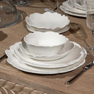Set De 6 Assiettes Granité Twinzee Riviera – Vaisselle En Grès Résistante, Compatible Micro-ondes Et Empilable