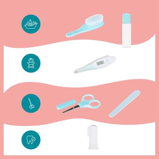 Babymoov Trousse De Soin Pour Bebe 6 Accessoires Avec Thermometre Digital Cdiscount Puericulture Eveil Bebe