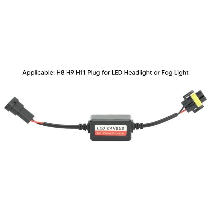 Décodeur LED, 2 pièces LED dispositif de décodeur de phare Canbus Décodeur LED, 2 pièces LED dispositif de décodeur de phare Canbus