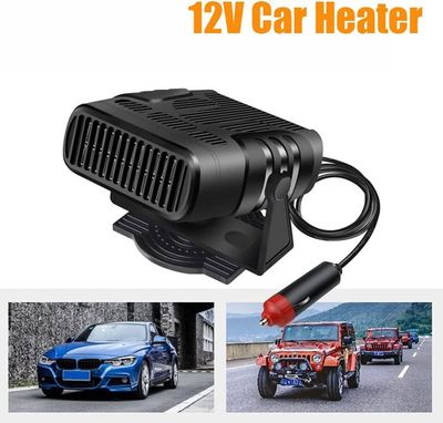150W 12V Désembueur De Voiture Pare-Brise Portable Chauffage De Voiture Ventilateur De Refroidissement Chauffage Portable De Voiture 2 En 1 Degivreur Chauffage De Voiture Avec Pivotant A 360 91925442