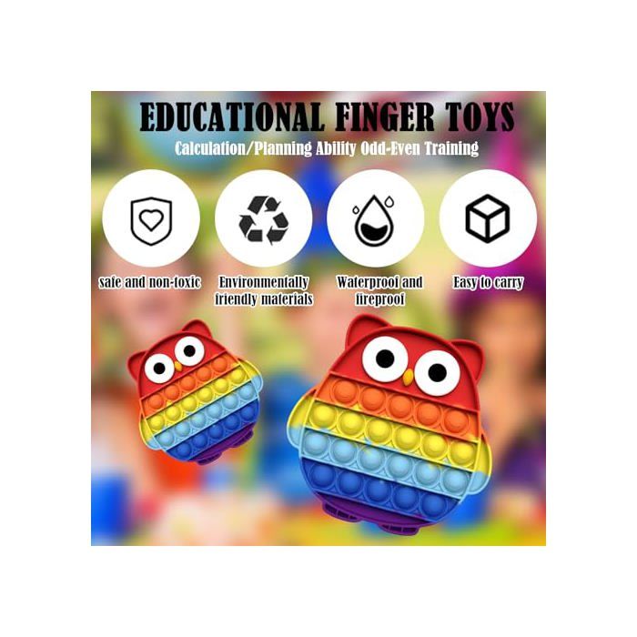 Anti Stress Enfant Lot De 12 Anneaux Sensoriels Anti-stress En Silicone