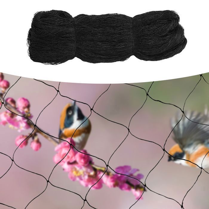 Filet Anti-oiseaux VidaXL Noir - Multi-tailles - Protection Pour Jardin Et Cultures