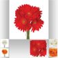 Arrangement floral artificielle tête 13 FLEURS DAISY 6 couleurs