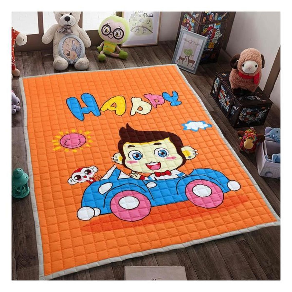 Voyage Coton Doux Bebe Tapis De Jeu Activite Gymnase Gros Bloc D Exploration De Tapis De Jeu Rembourree Cdiscount Jeux Jouets