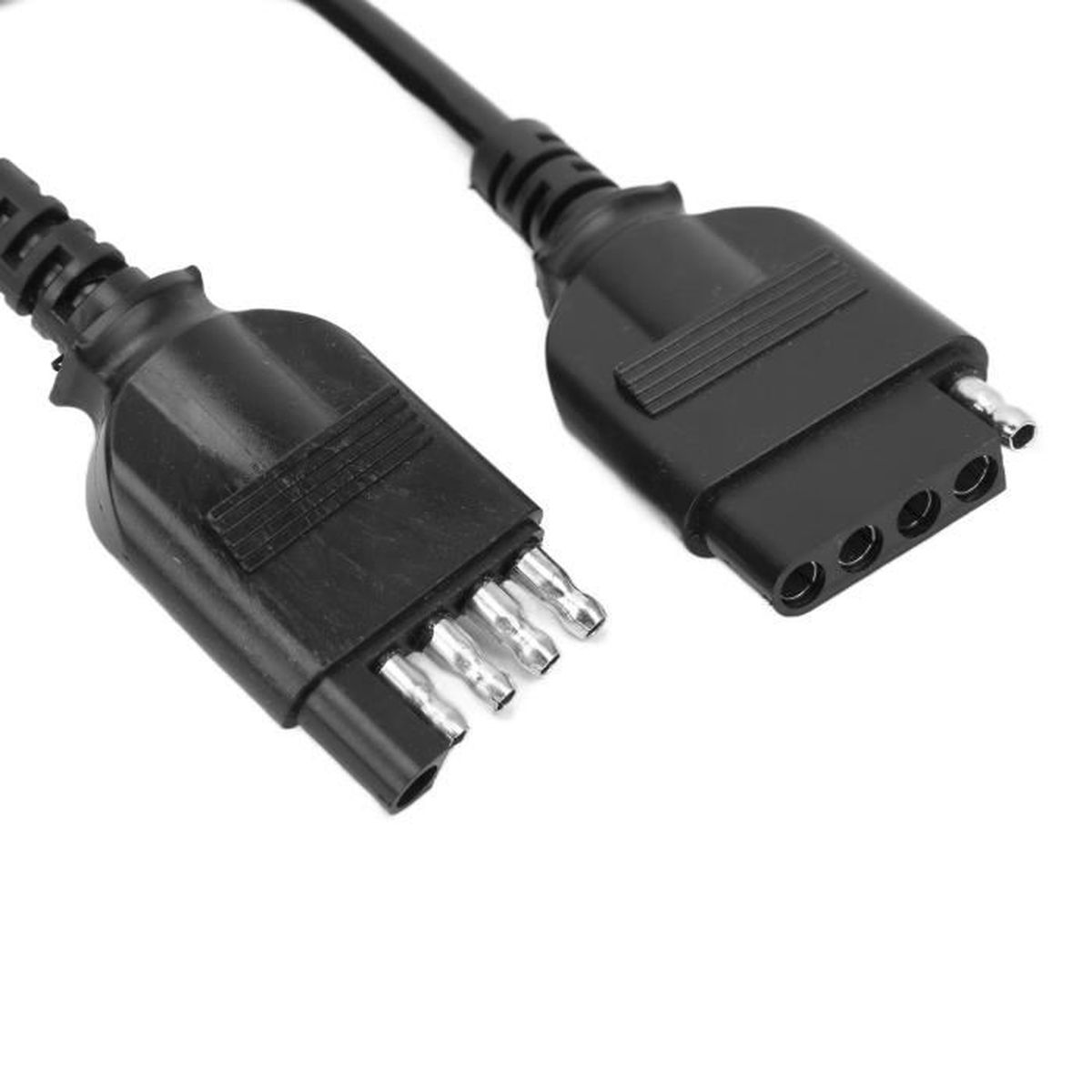 Faisceau électrique Mantes 5m Pour Remorque - Adaptateur 13 Broches Vers 5 Broches (baïonnette)