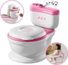 Twinky® Pot de Toilette Bébé 3-en-1 | Rose | Sons & Musique | Couvercle Amovible | Apprentissage Propreté Ludique | Dès 18 Mois