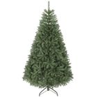 Sapin de Noël artificiel - HOMCOM - 1687 pointes de branche articulée, support en métal - plastique ignifuge - 180H cm - vert